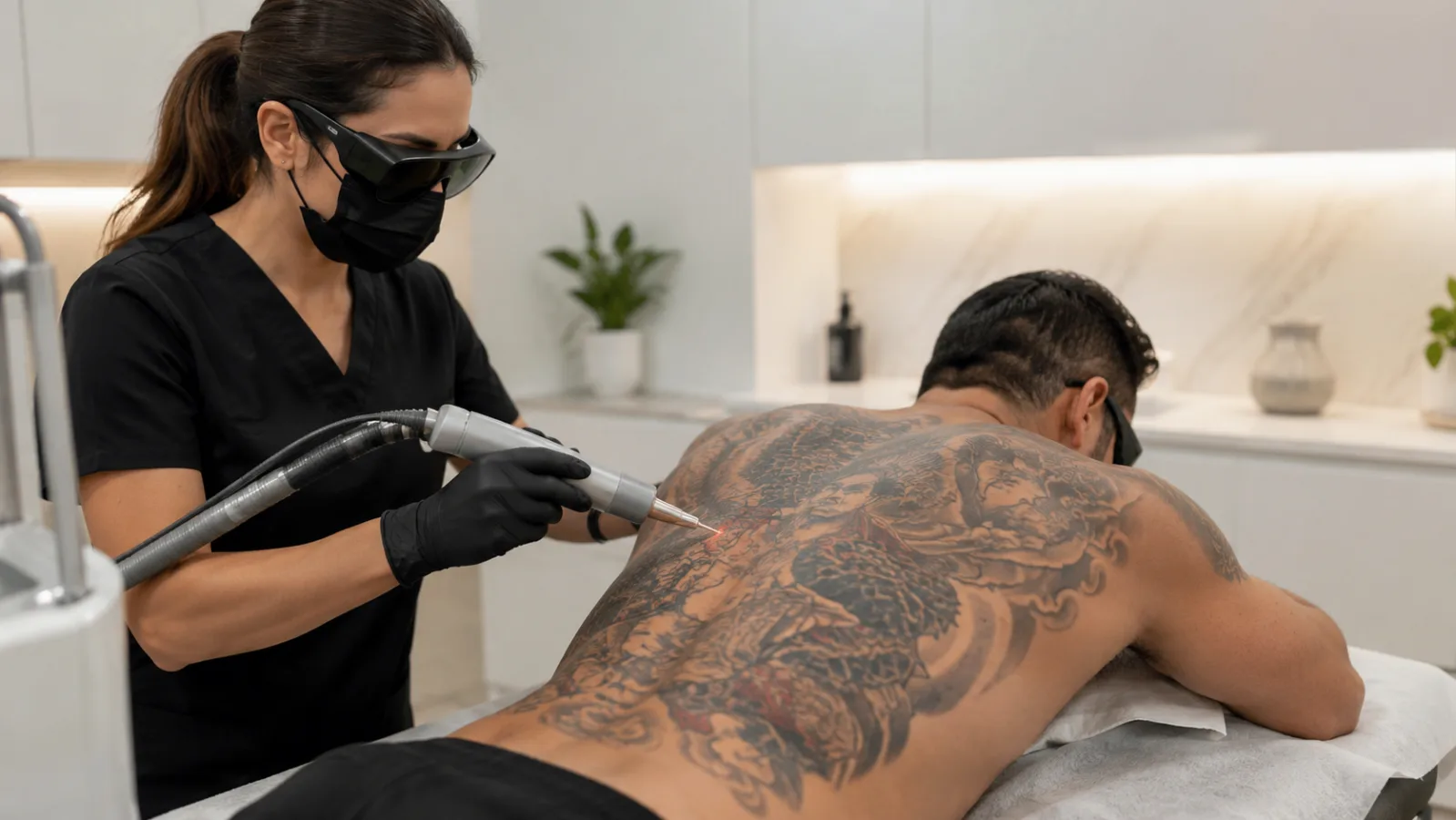 Tratamiento Clínico Avanzado para Tatuajes en Espalda en Toluca